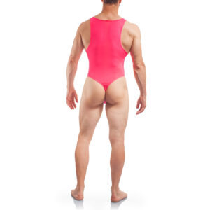 Basic Body Men, Tangabody Neon pink, Coral Herren Badeanzug